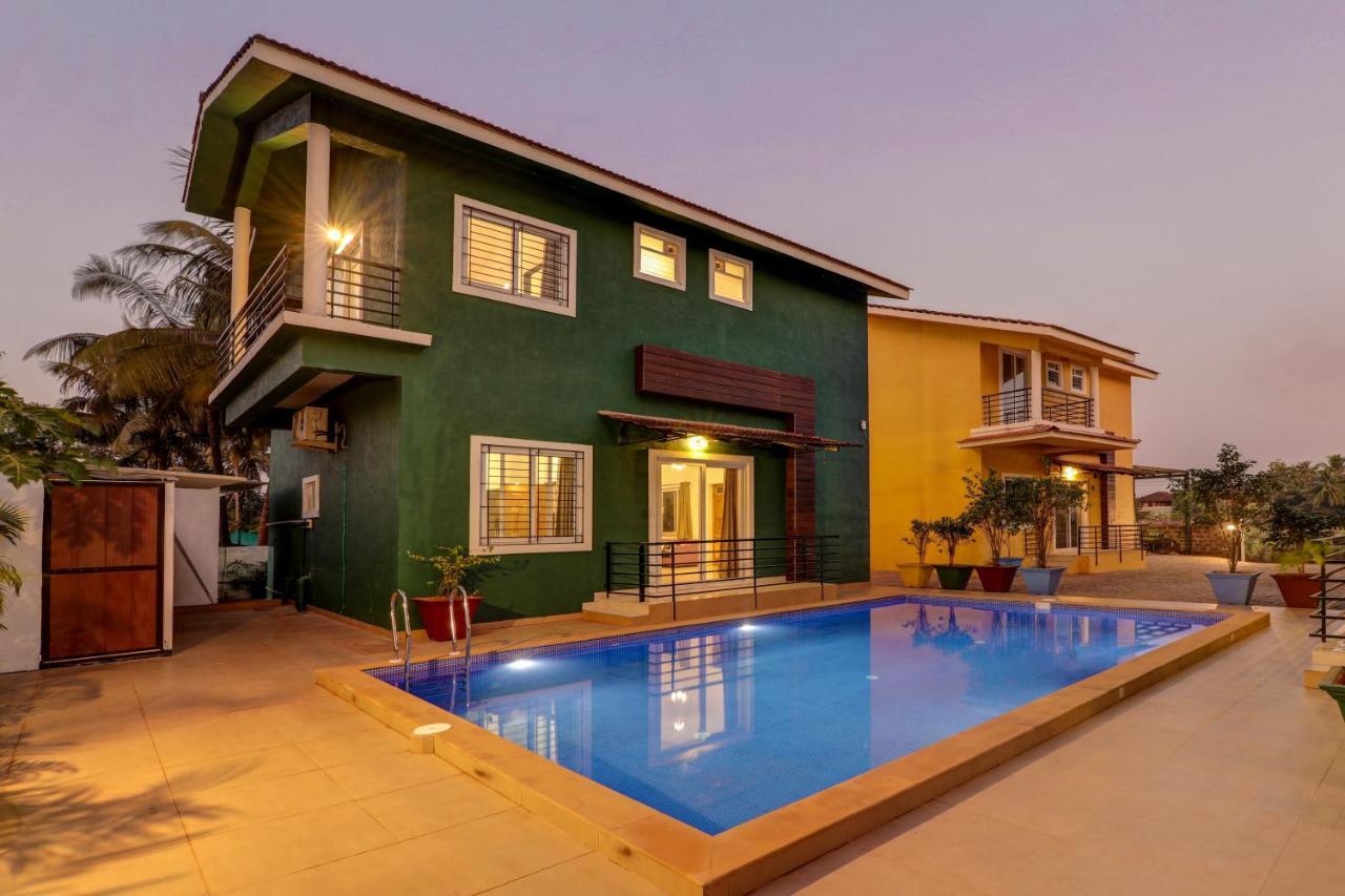 Jaqk Holidays - 9Bhk Villa For Big Groups, Private Pool-Wifi-Cartaker-Parking, North Goa バガ エクステリア 写真